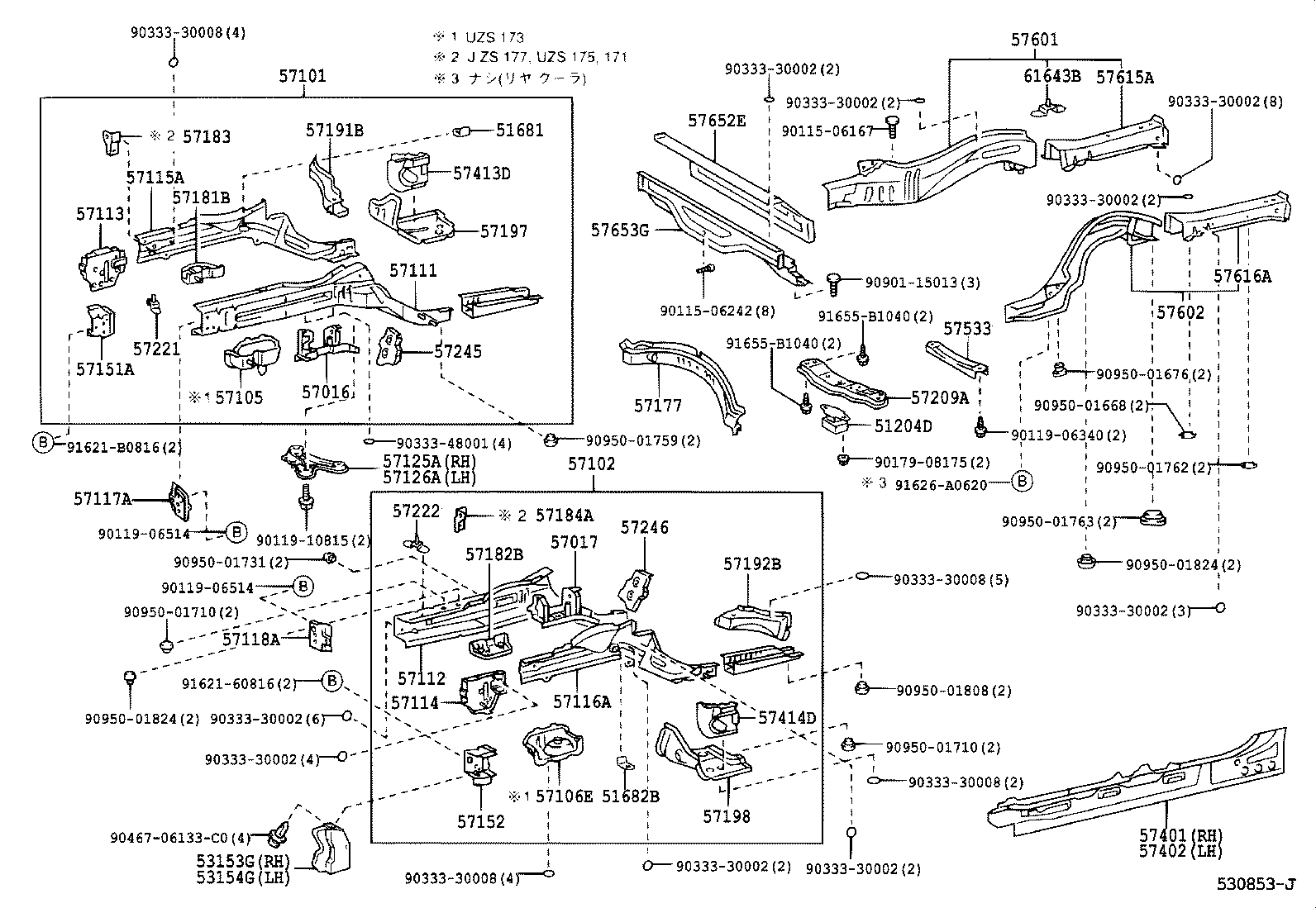 51682-30090 BRACKET, FLEXIBLE HOSE, LH product image