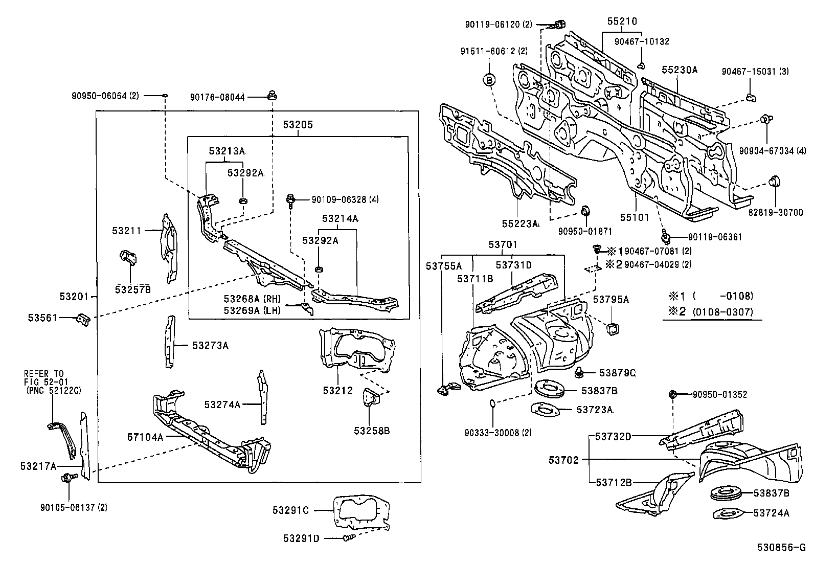 53702-30740 APRON SUB-ASSY, FRONT FENDER, LH product image