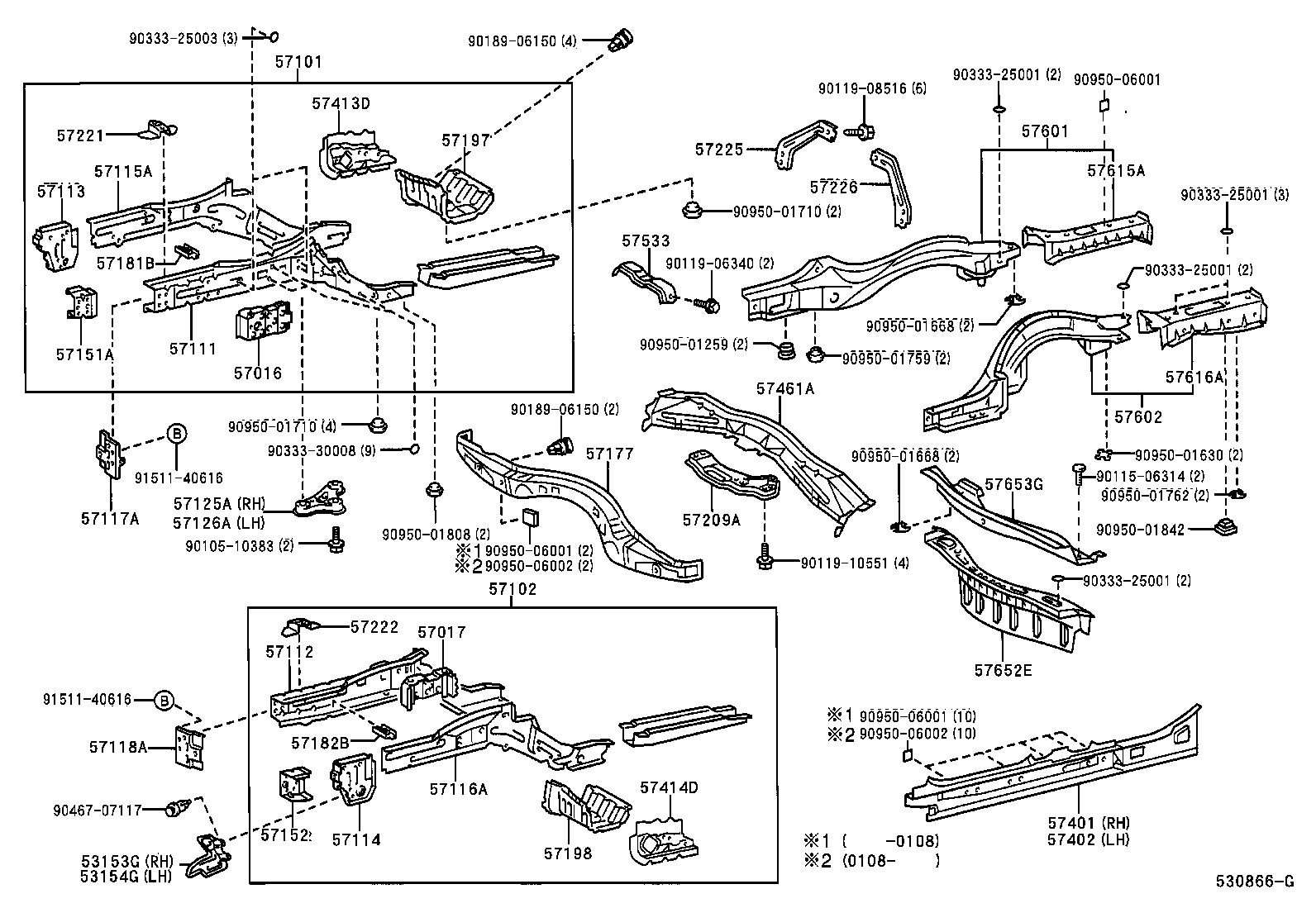 57221-30040 BRACKET, FRONT SIDE MEMBER, RH product image