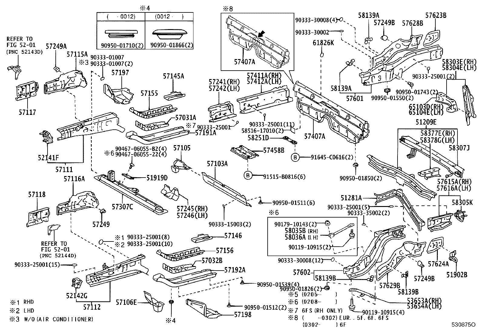 Toyota 57156-17030 REINFORCEMENT, FRONT SIDE MEMBER, NO.3, LH