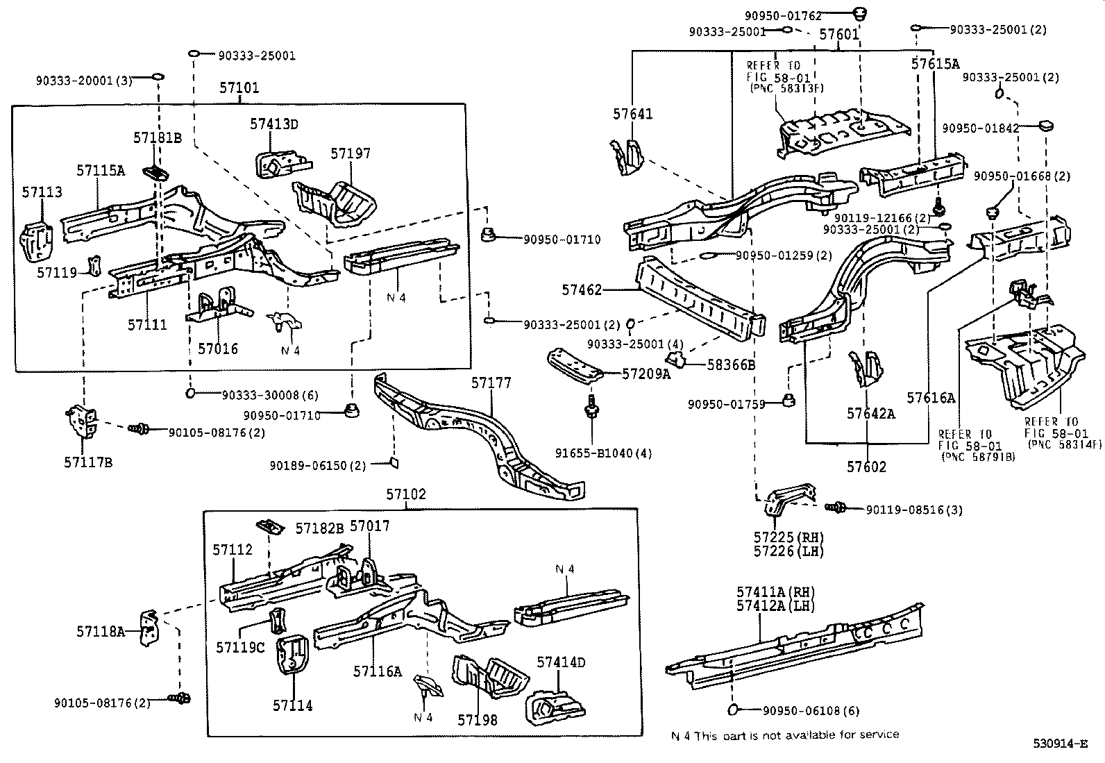 57119-22060 PLATE, FRONT SIDE MEMBER, FRONT product image