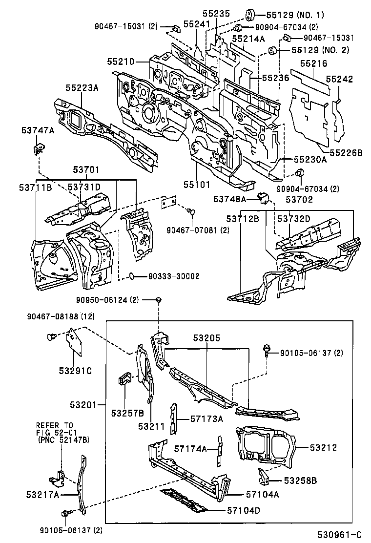 53212-51010 SUPPORT, RADIATOR, LH product image