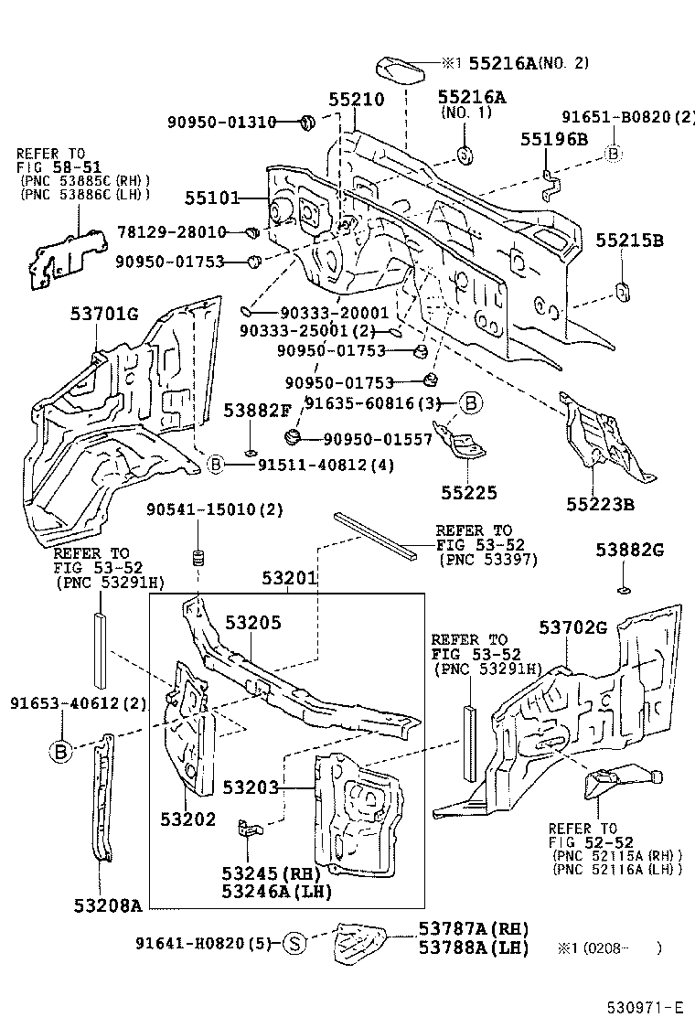 53701-28770 APRON SUB-ASSY, FRONT FENDER, RH product image