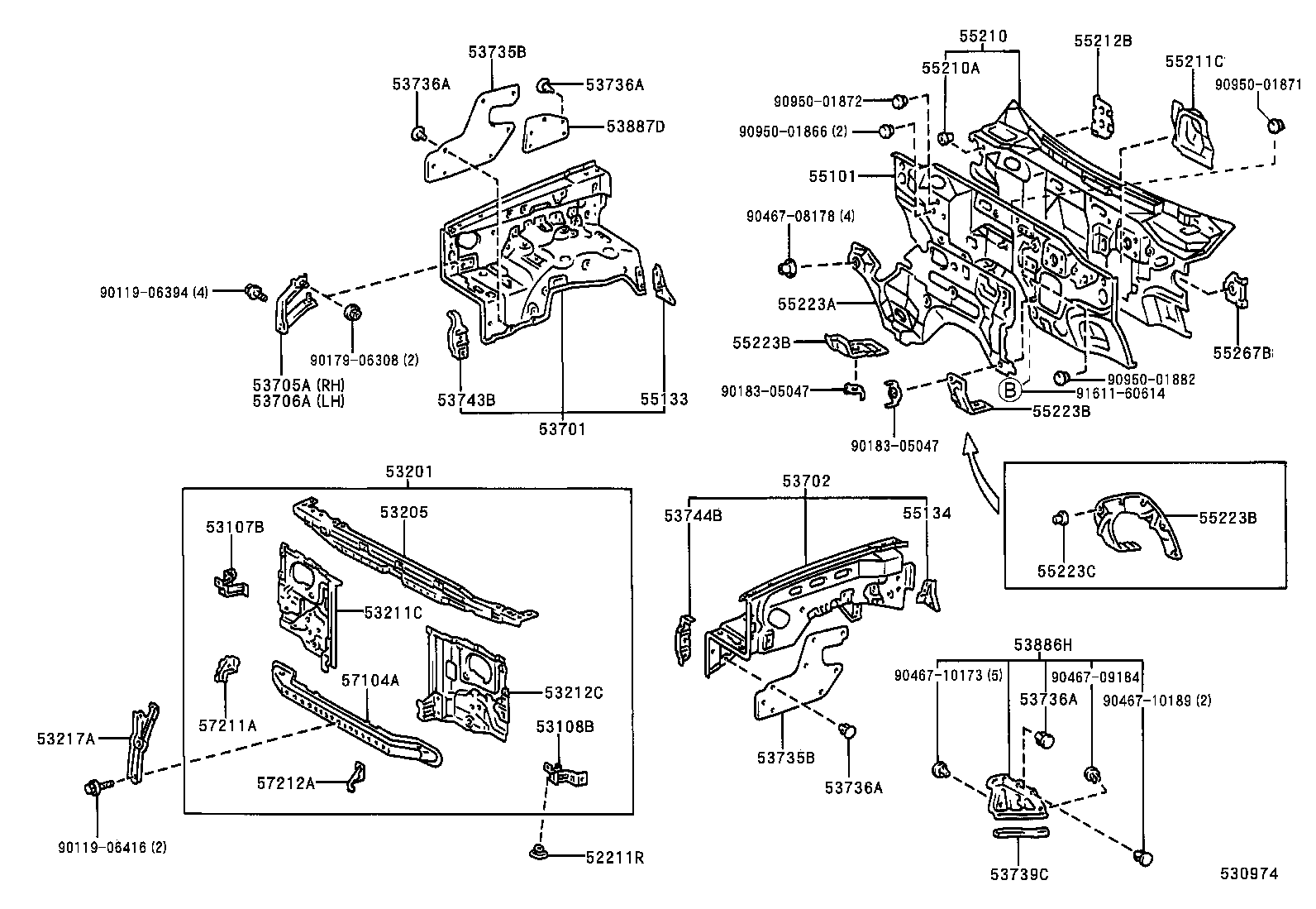 53701-3D050 APRON SUB-ASSY, FRONT FENDER, RH product image
