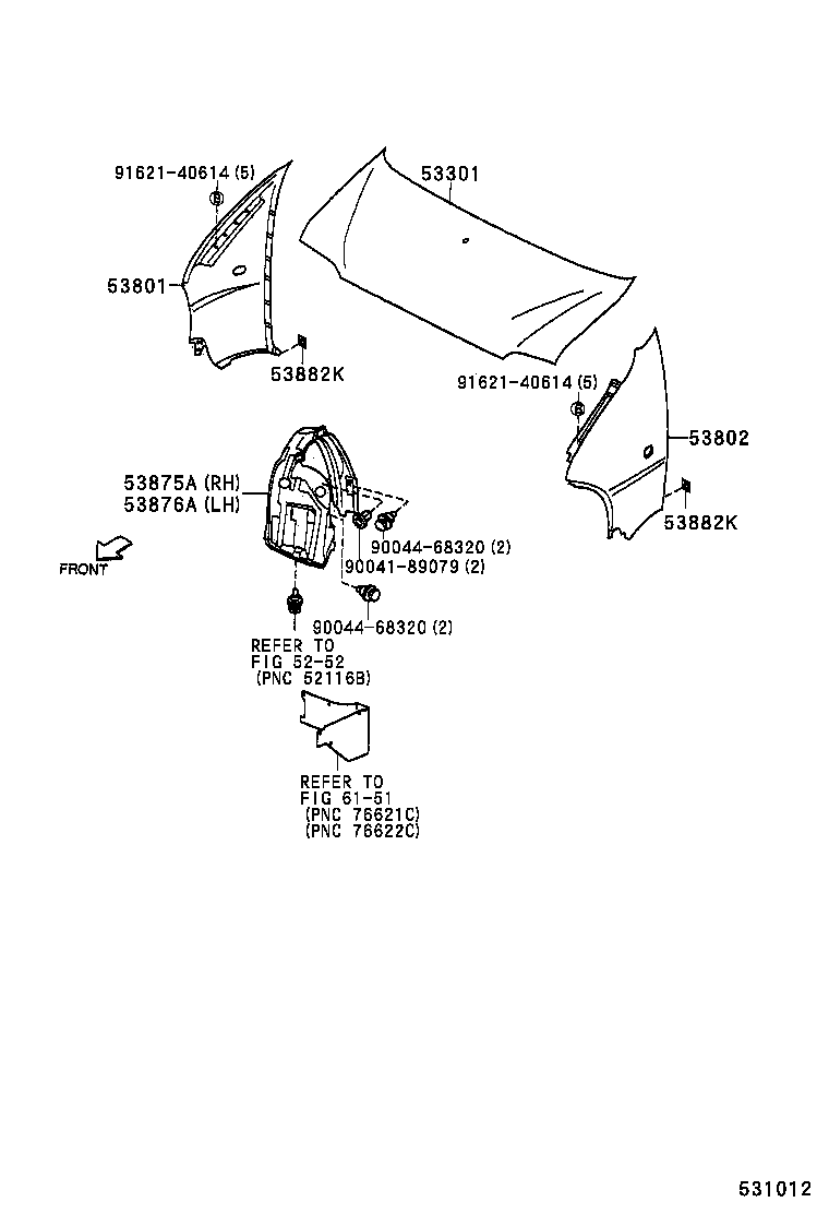 53812-97503 FENDER SUB-ASSY, FRONT LH product image