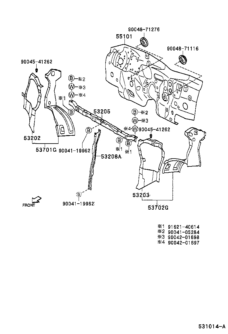 53205-97503 SUPPORT SUB-ASSY, RADIATOR, UPPER product image