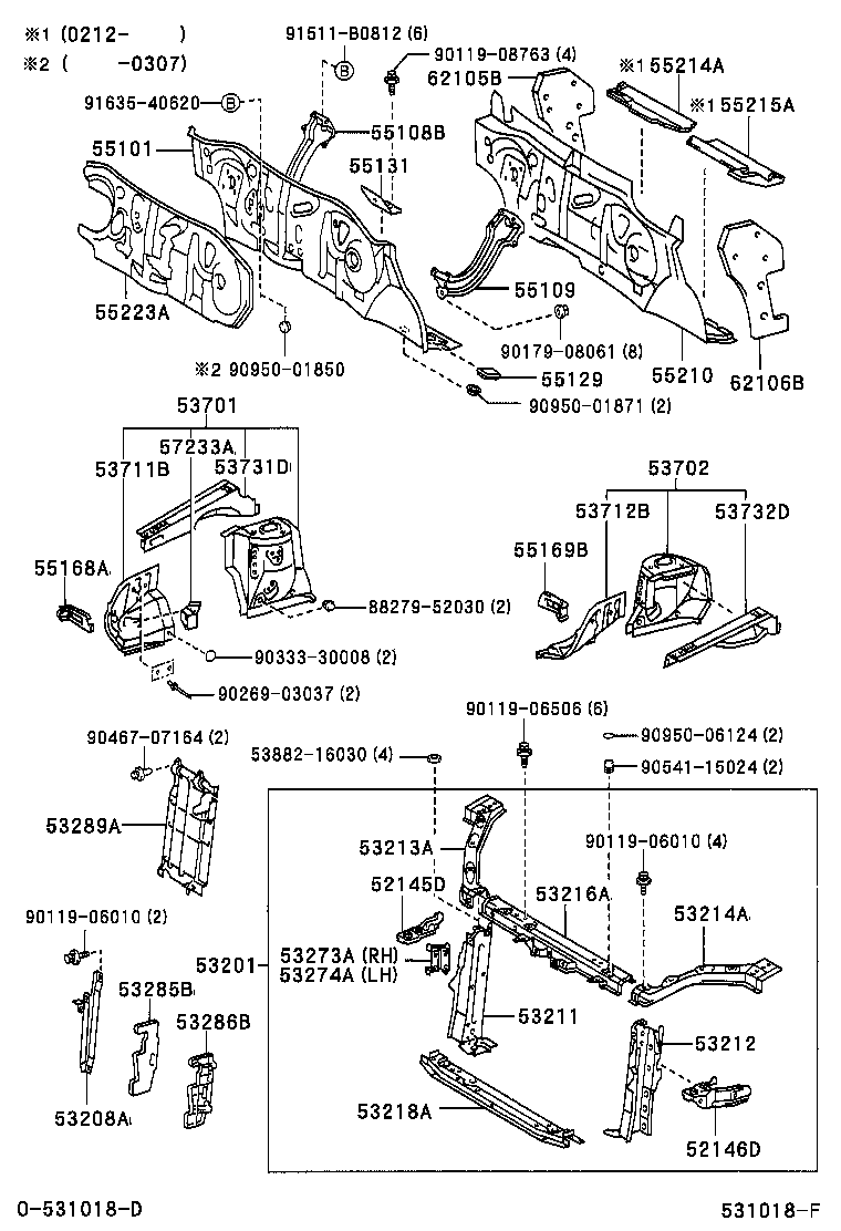 55101-52391 PANEL SUB-ASSY, DASH product image