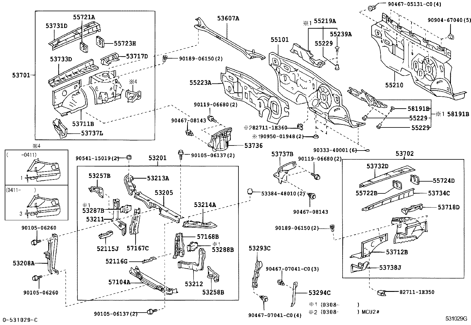 Toyota 53294-48020 DEFLECTOR, RADIATOR SIDE, LH