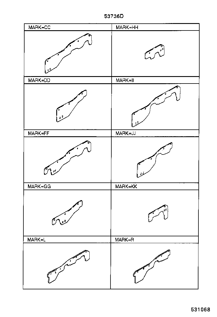 53701-3D010 APRON SUB-ASSY, FRONT FENDER, RH product image