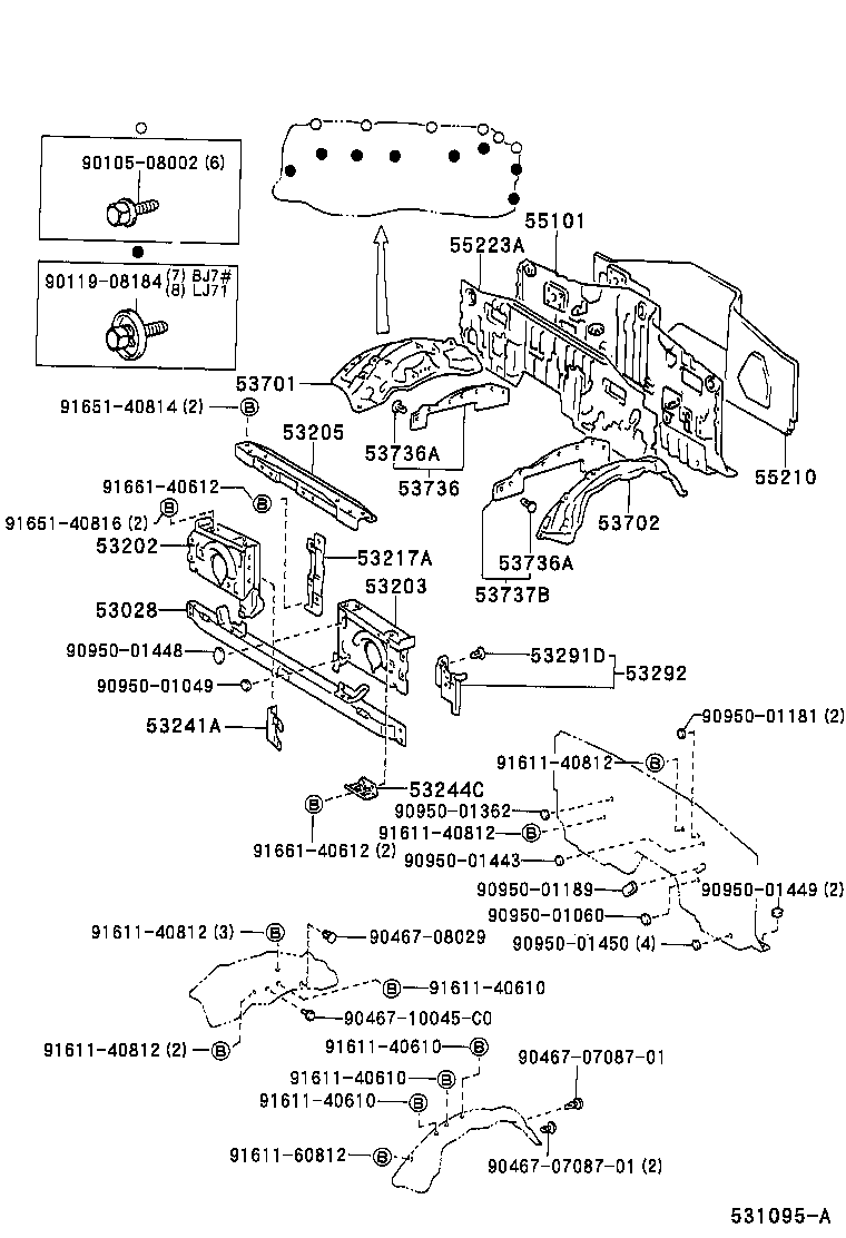 53702-90K94 APRON SUB-ASSY, FRONT FENDER, LH product image