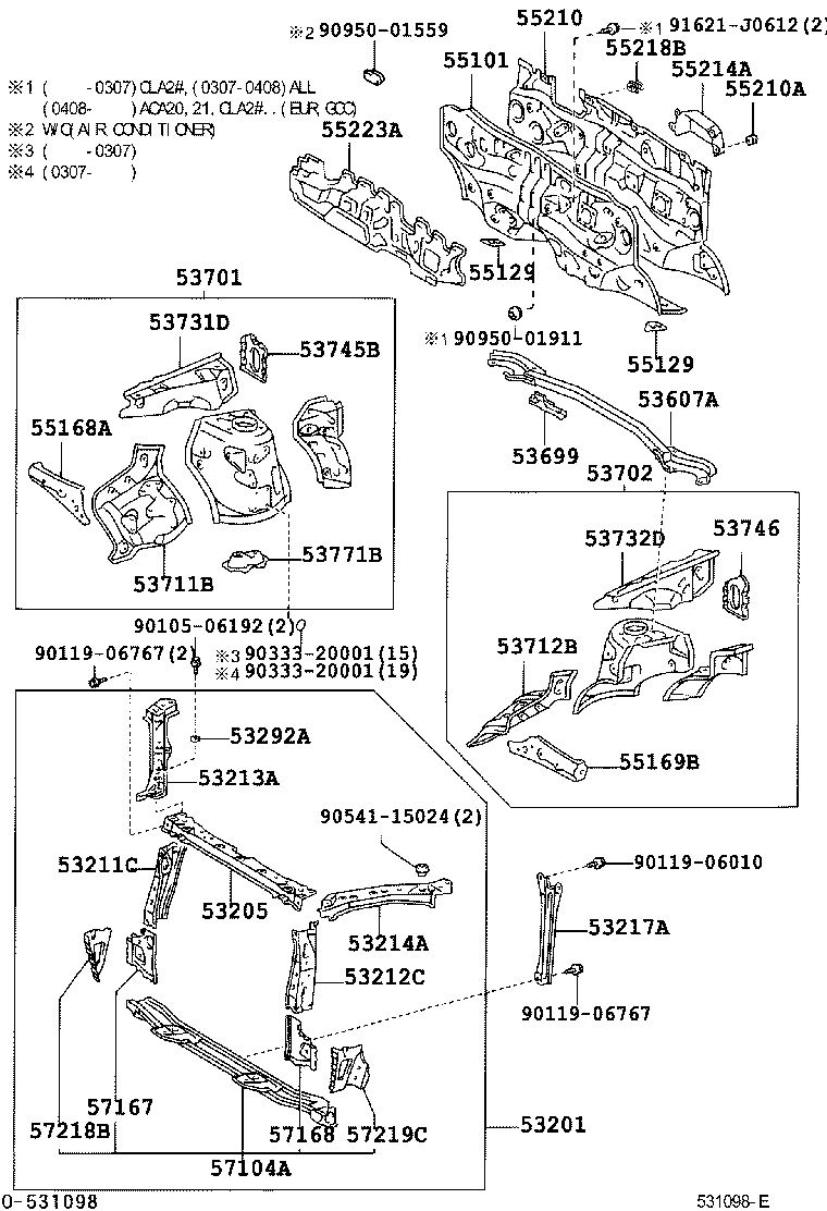 53702-42090 APRON SUB-ASSY, FRONT FENDER, LH product image