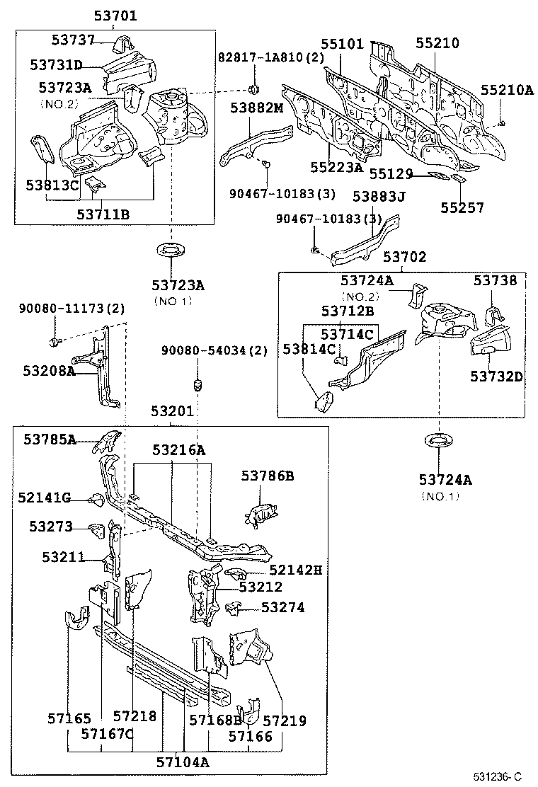 Toyota 55139-02010 COVER, DASH PANEL HOLE
