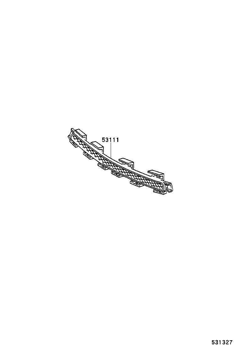 53111-2B060 GRILLE, RADIATOR product image