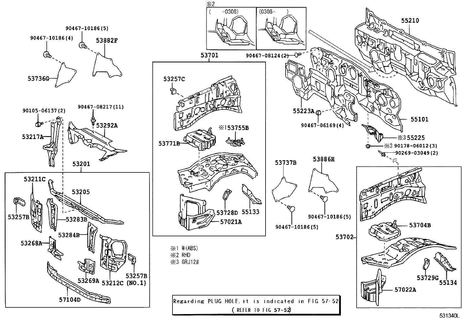 53701-60841 APRON SUB-ASSY, FRONT FENDER, RH product image
