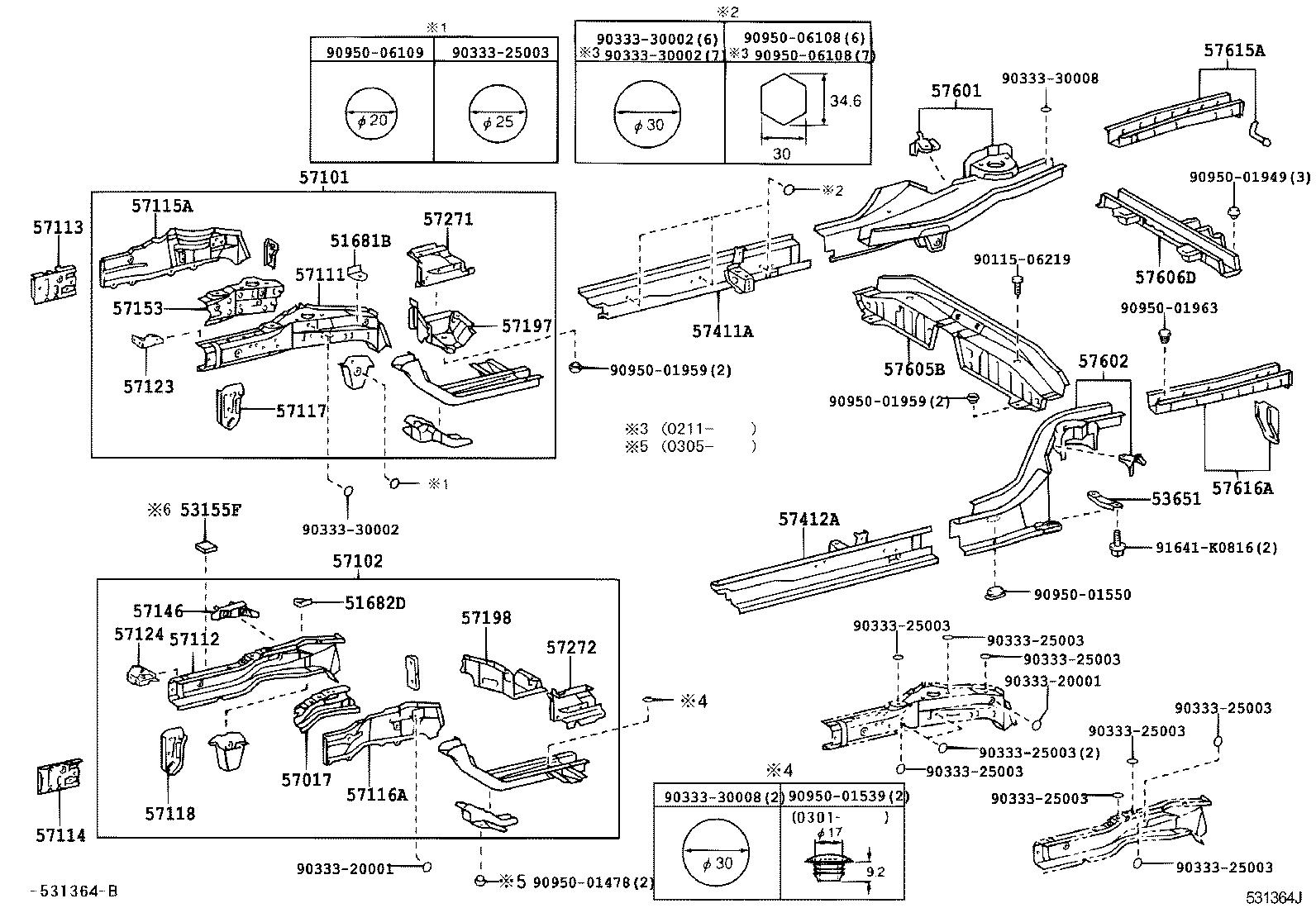 53155-02020 SEAL, FRONT SIDE MEMBER product image