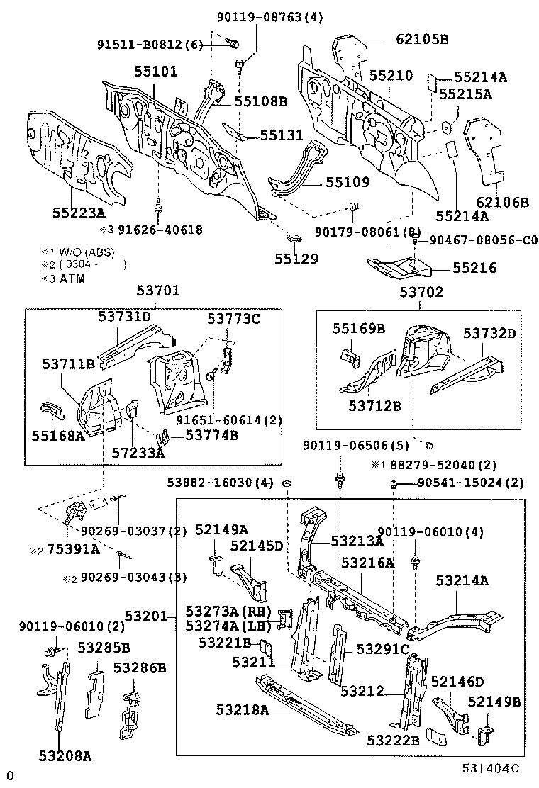 53702-0D030 APRON SUB-ASSY, FRONT FENDER, LH product image