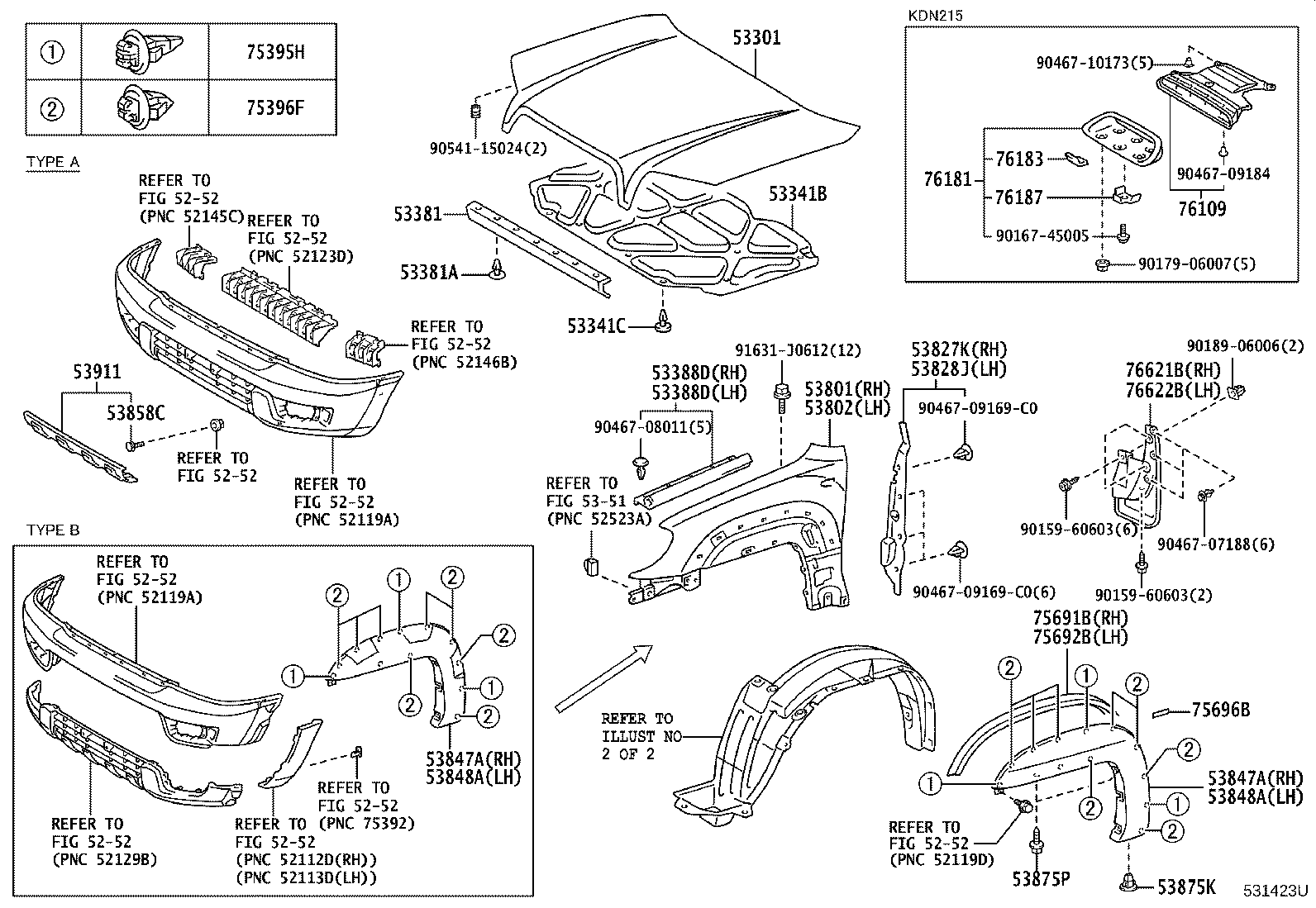 53802-35600 FENDER SUB-ASSY, FRONT LH product image