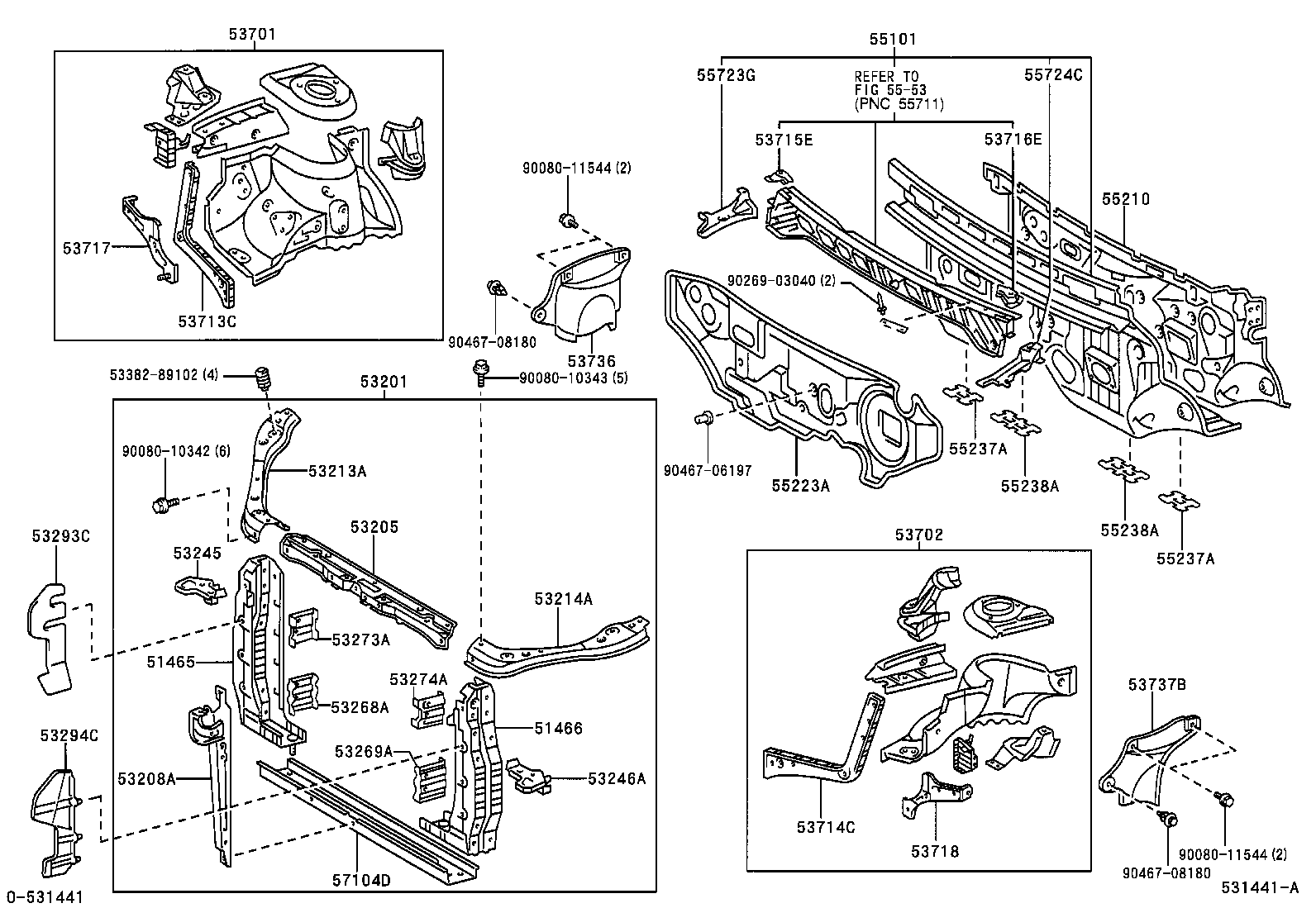 Toyota 53294-08010 DEFLECTOR, RADIATOR SIDE, LH