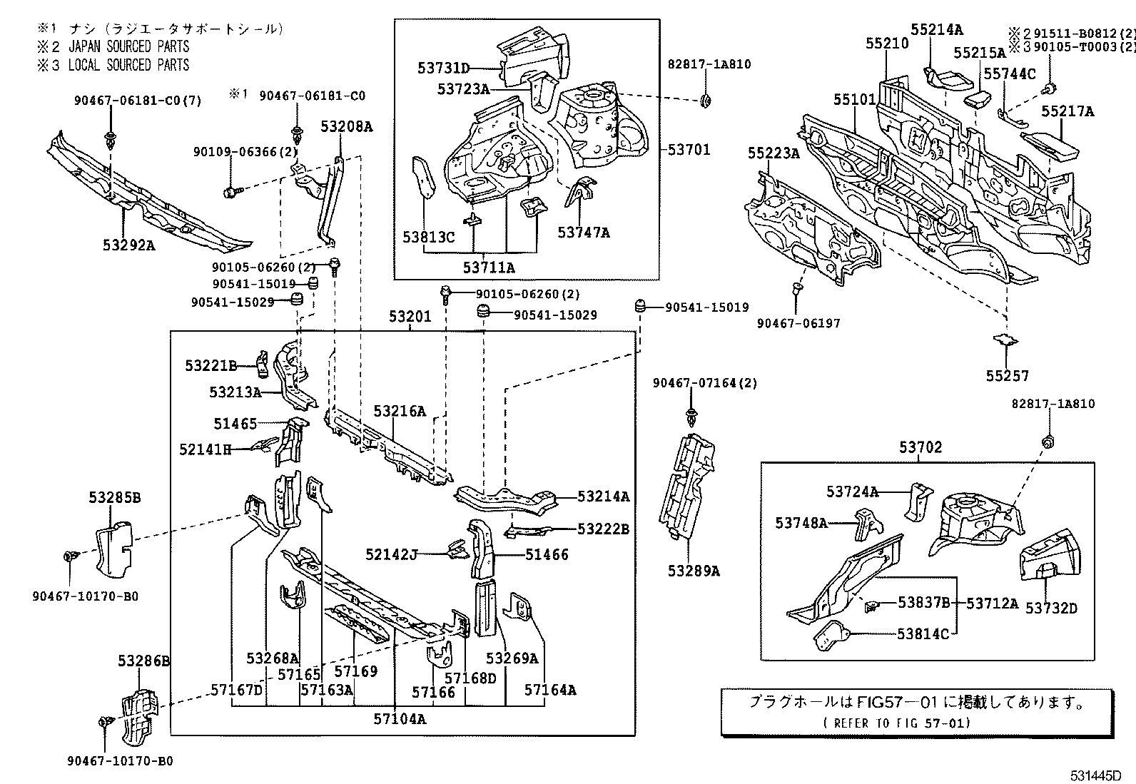 55101-68010 PANEL SUB-ASSY, DASH product image