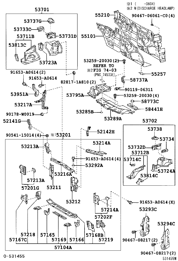 55101-05360 PANEL SUB-ASSY, DASH product image