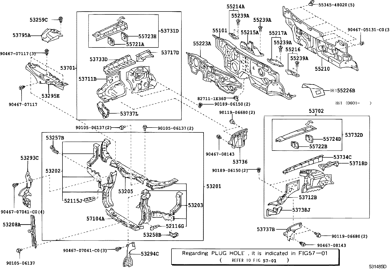 53701-48030 APRON SUB-ASSY, FRONT FENDER, RH product image
