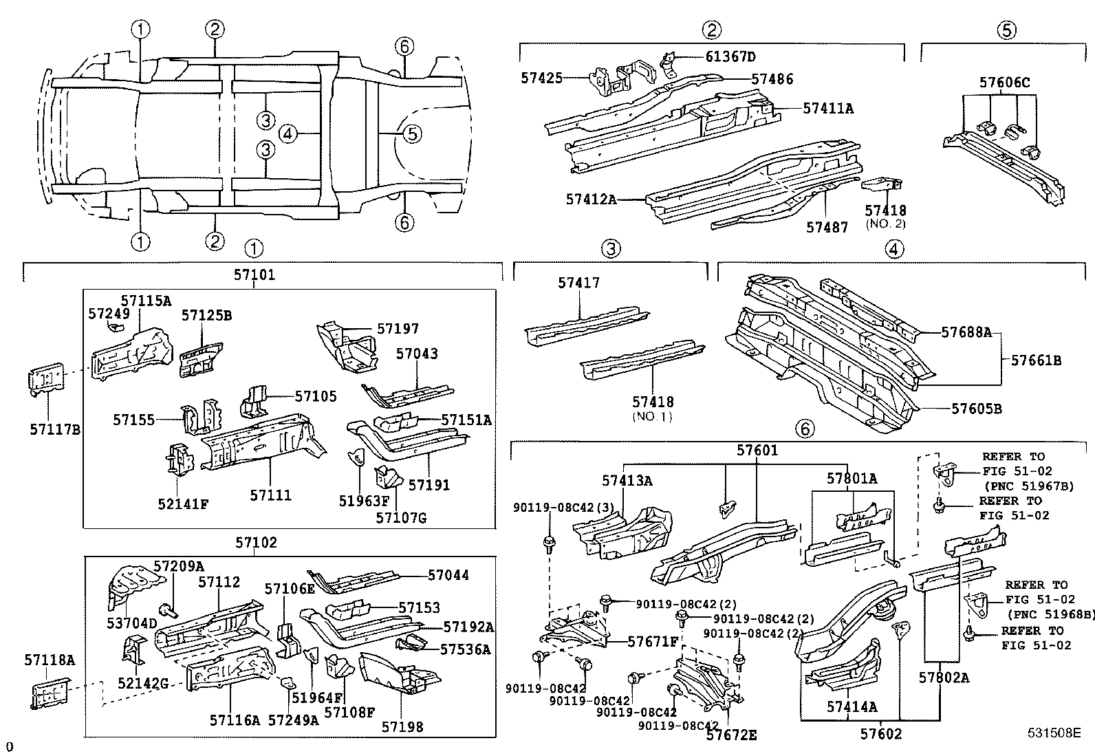 52141-46020 ARM, FRONT BUMPER, RH product image