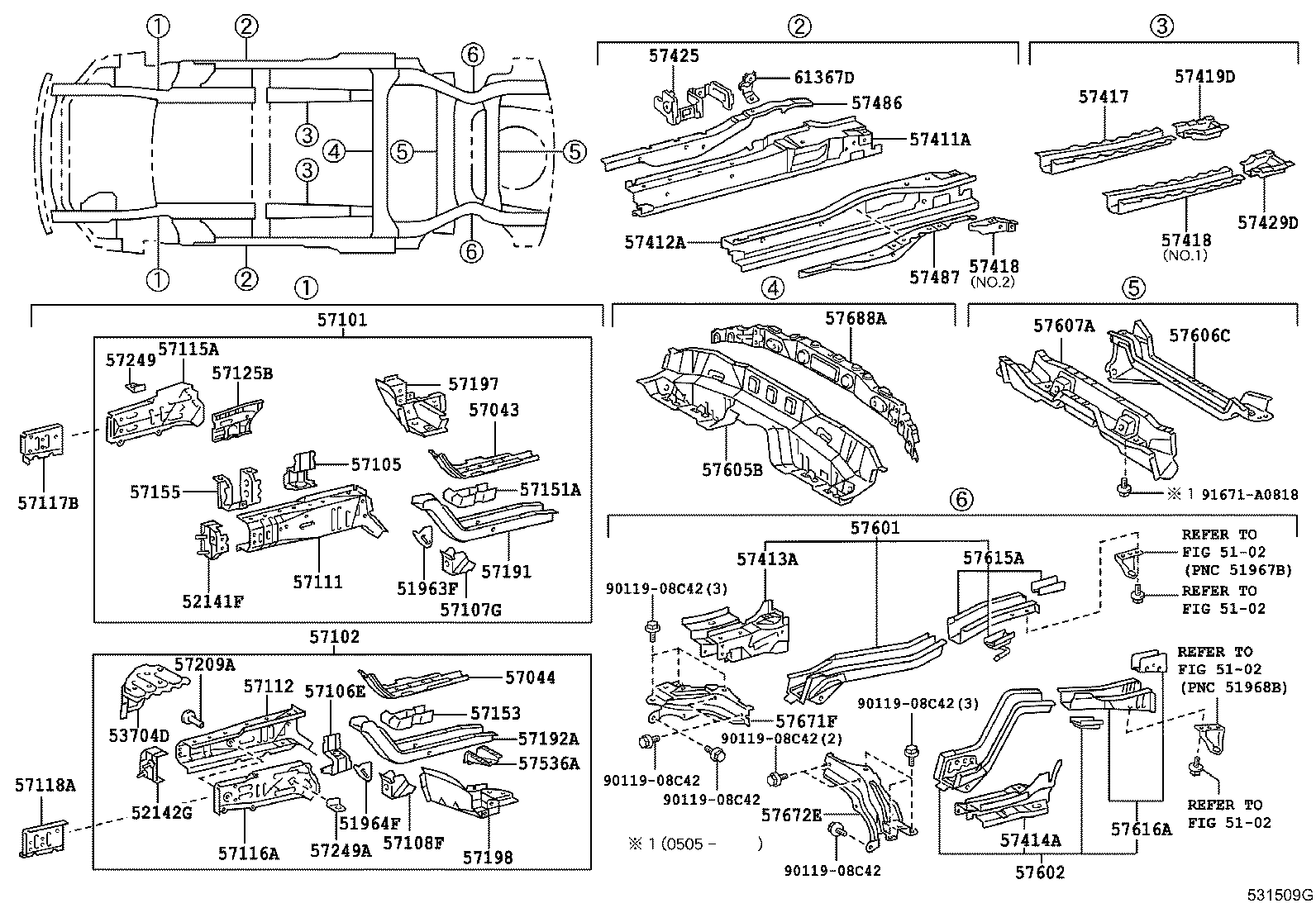 52141-46020 ARM, FRONT BUMPER, RH product image