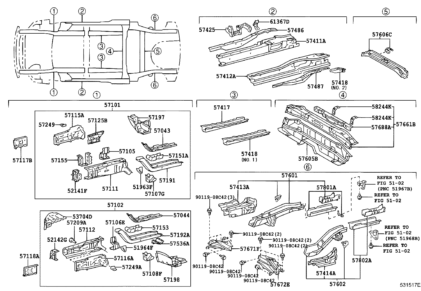 52141-46020 ARM, FRONT BUMPER, RH product image