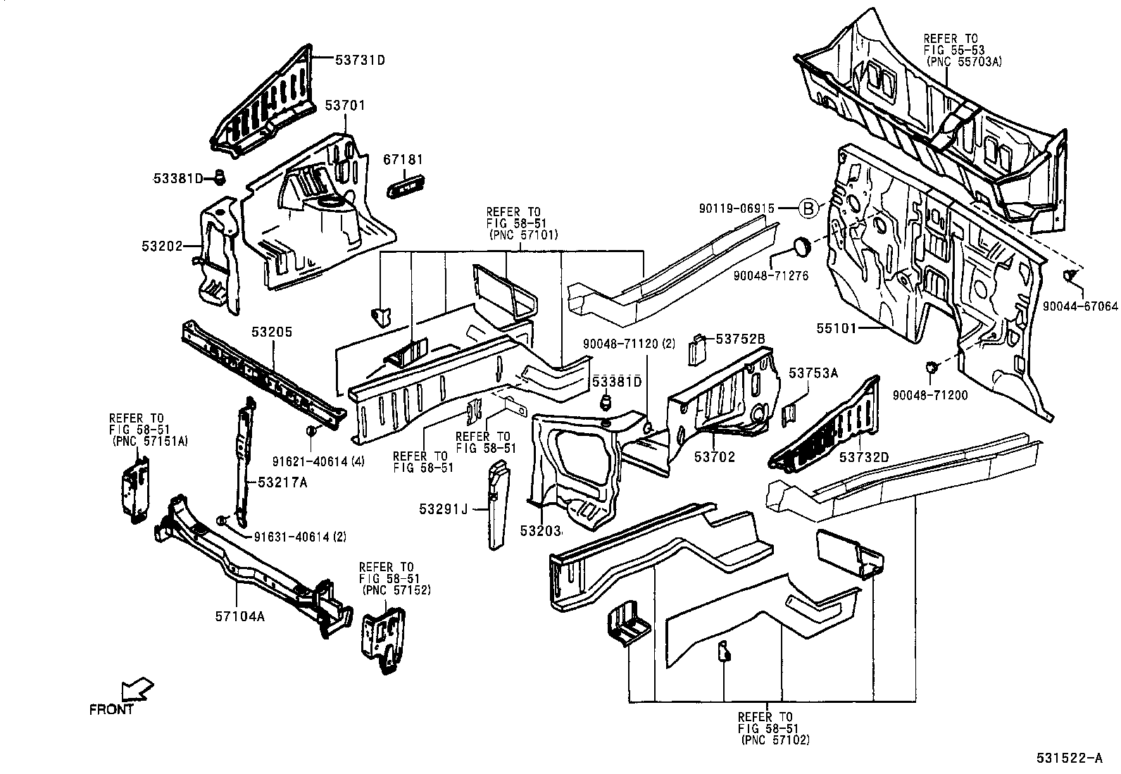 53701-87408 APRON SUB-ASSY, FRONT FENDER, RH product image