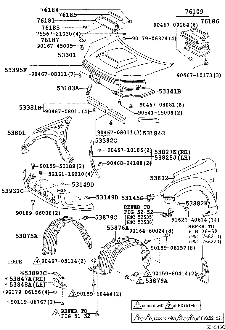 53811-42150 FENDER SUB-ASSY, FRONT RH product image