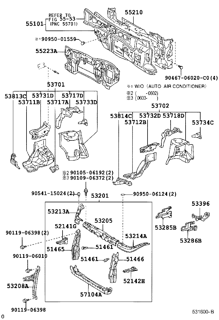 53701-44030 APRON SUB-ASSY, FRONT FENDER, RH product image