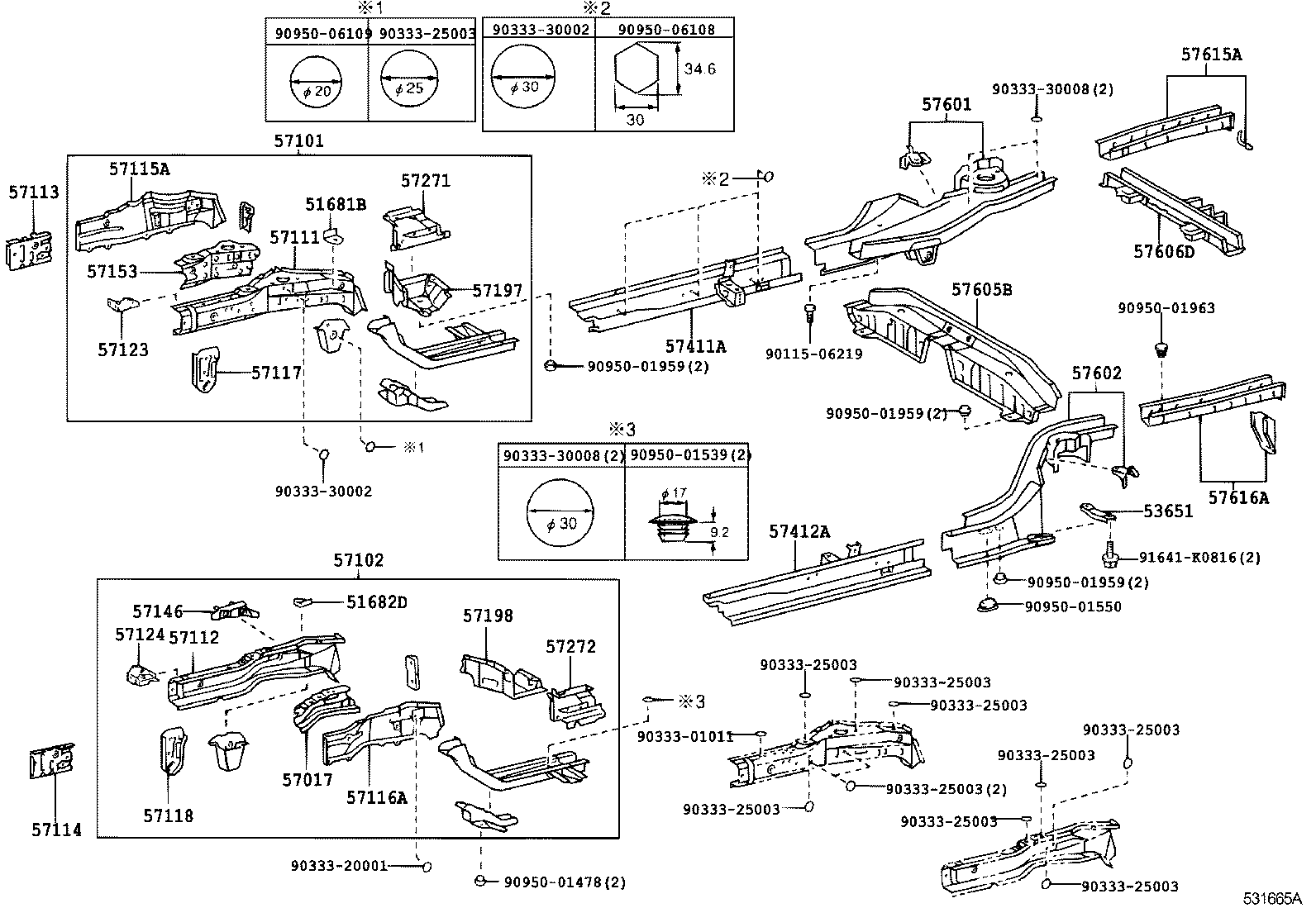 57016-12070 REINFORCEMENT, FRONT SIDE MEMBER, NO.2 RH product image