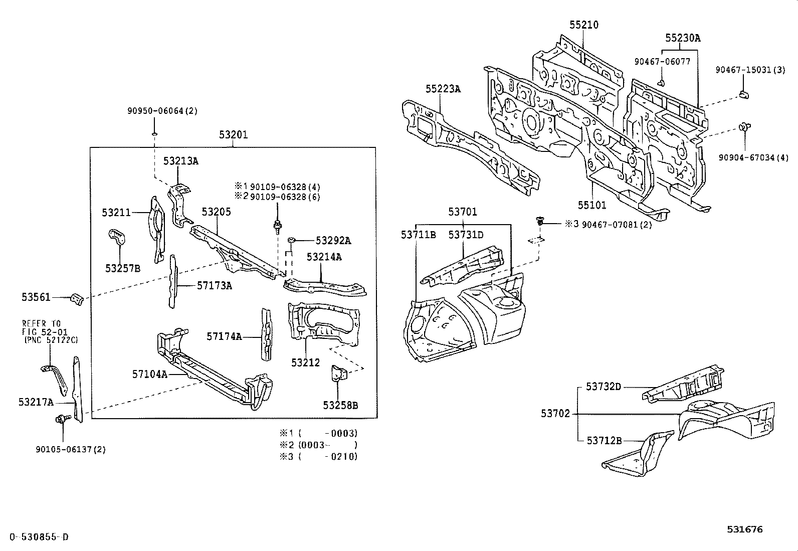 53701-3A152 APRON SUB-ASSY, FRONT FENDER, RH product image