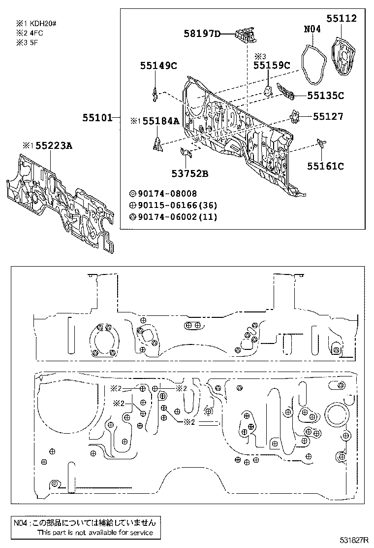 55015-26901 PANEL SUB-ASSY, DASH product image