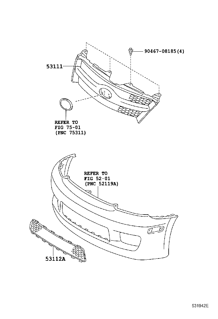 Thumbnail 2 for 53101-52160-B0