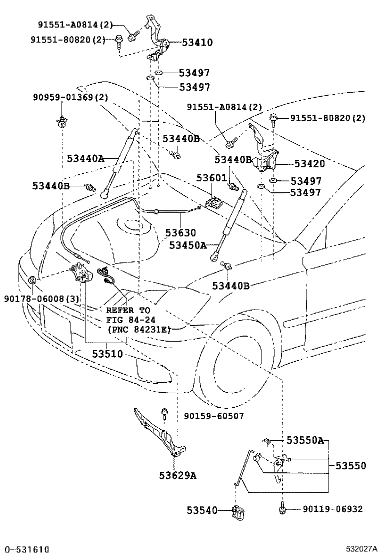 53540-30030 LEVER ASSY, AUXILIARY CATCH RELEASE product image