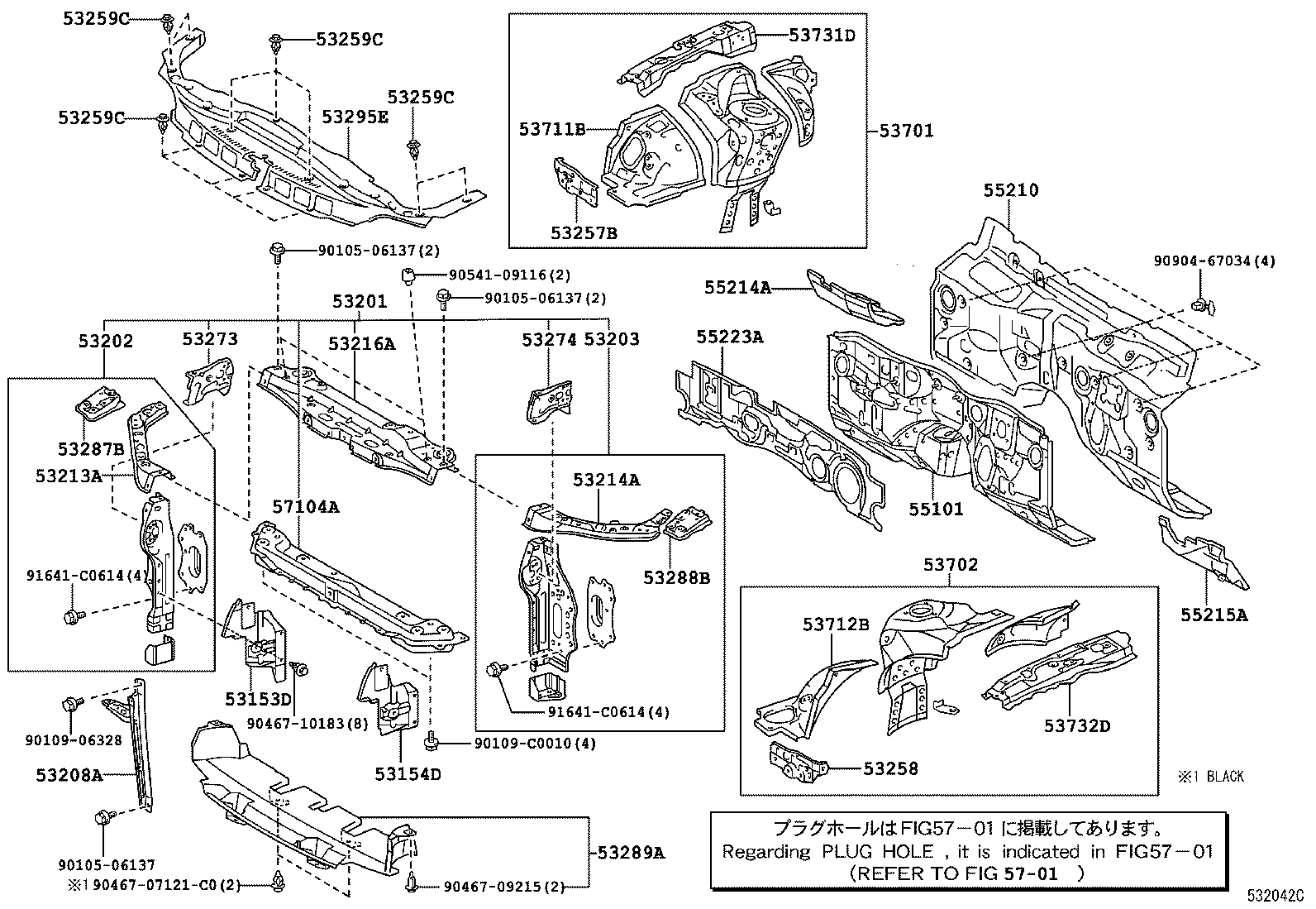 53701-0P010 APRON SUB-ASSY, FRONT FENDER, RH product image