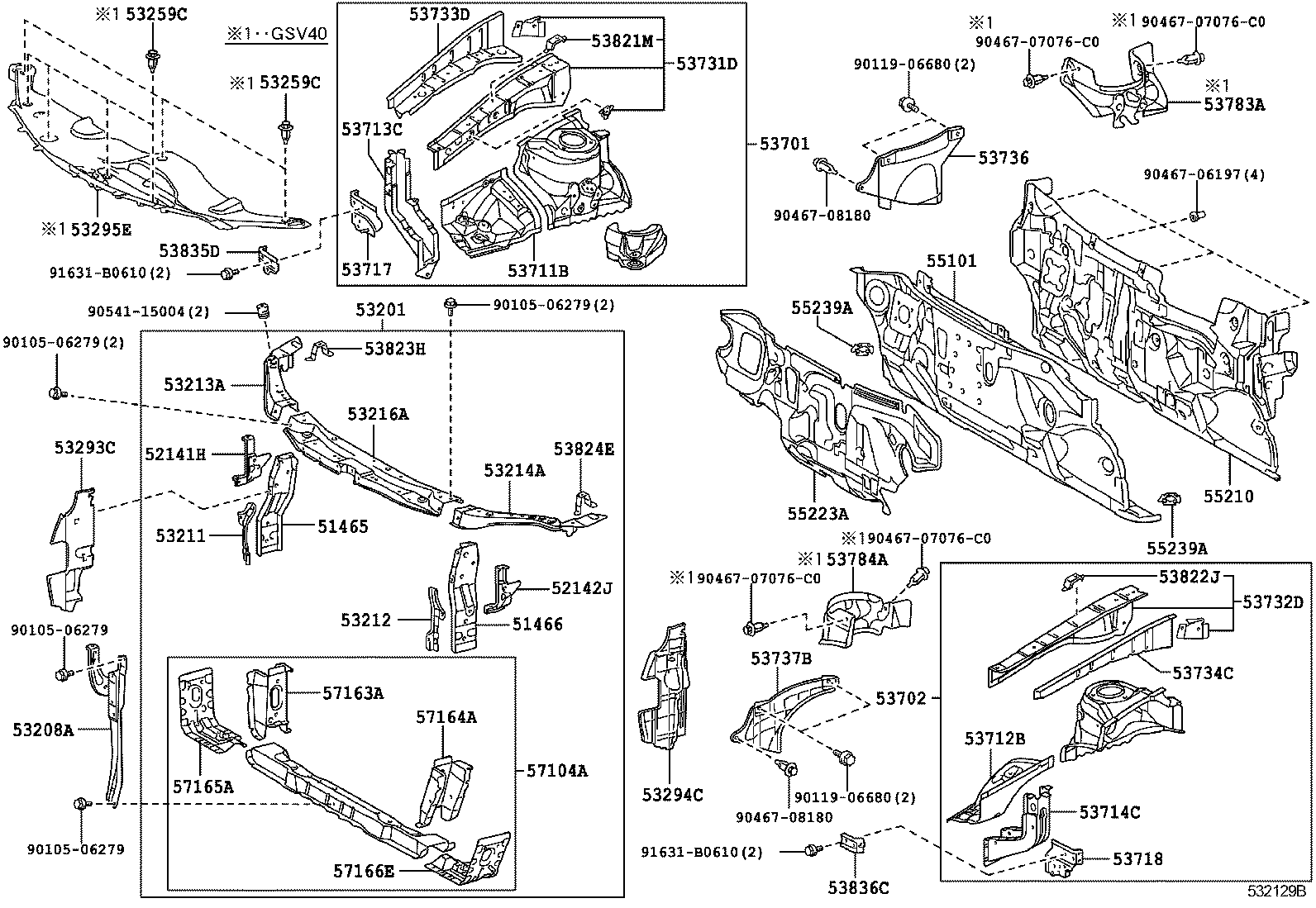 53211-33080 SUPPORT, RADIATOR, RH product image