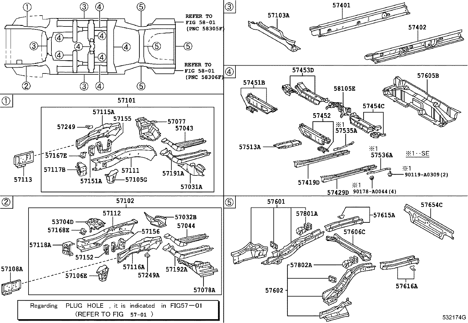 Toyota 57156-06011 REINFORCEMENT, FRONT SIDE MEMBER, NO.3, LH