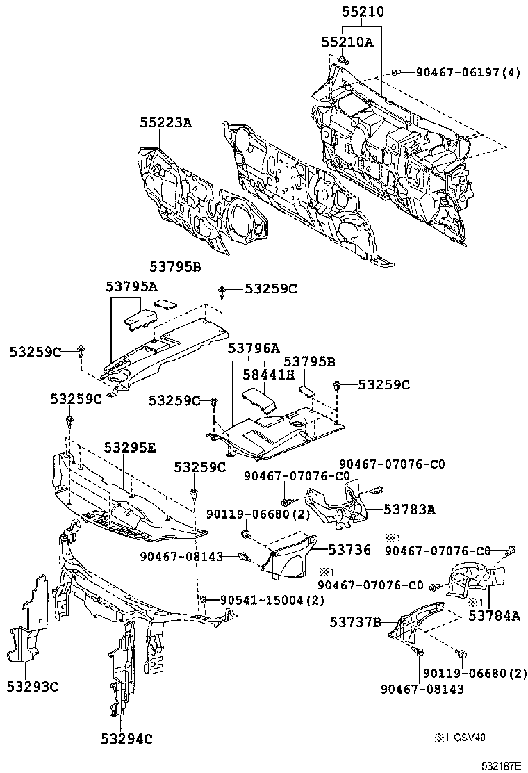 53702-33120 APRON SUB-ASSY, FRONT FENDER, LH product image