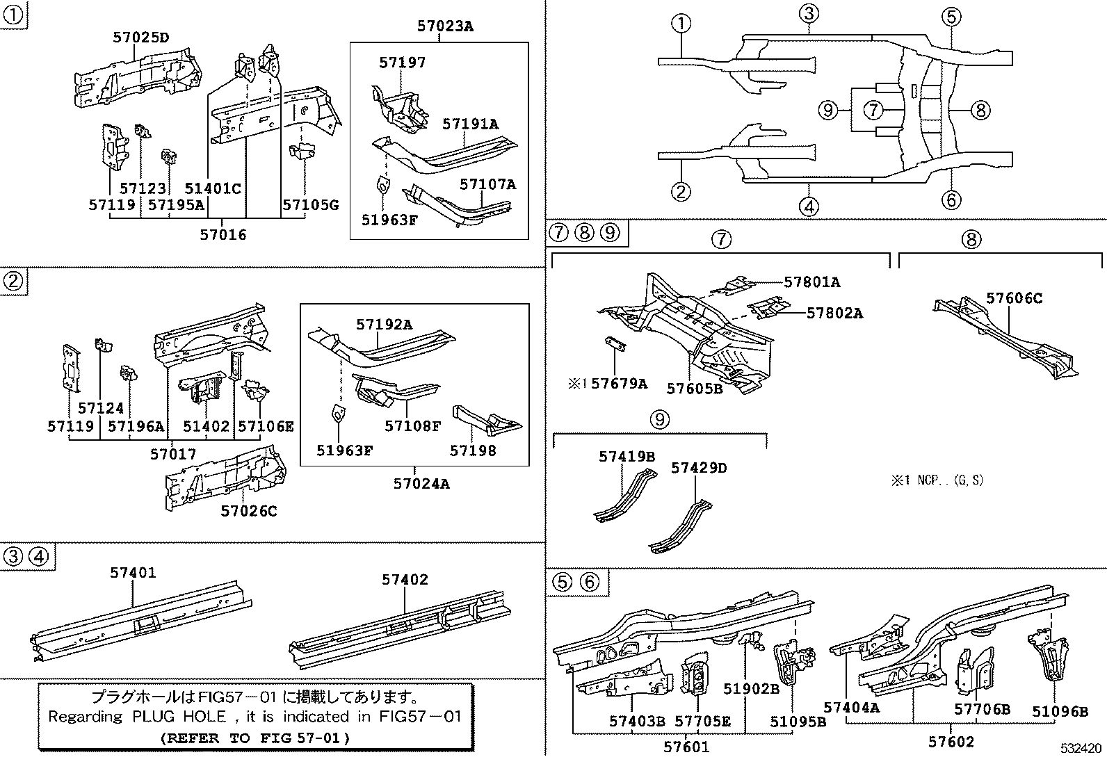 51402-0D020 BRACKET SUB-ASSY, ENGINE FRONT MOUNTING, LH product image