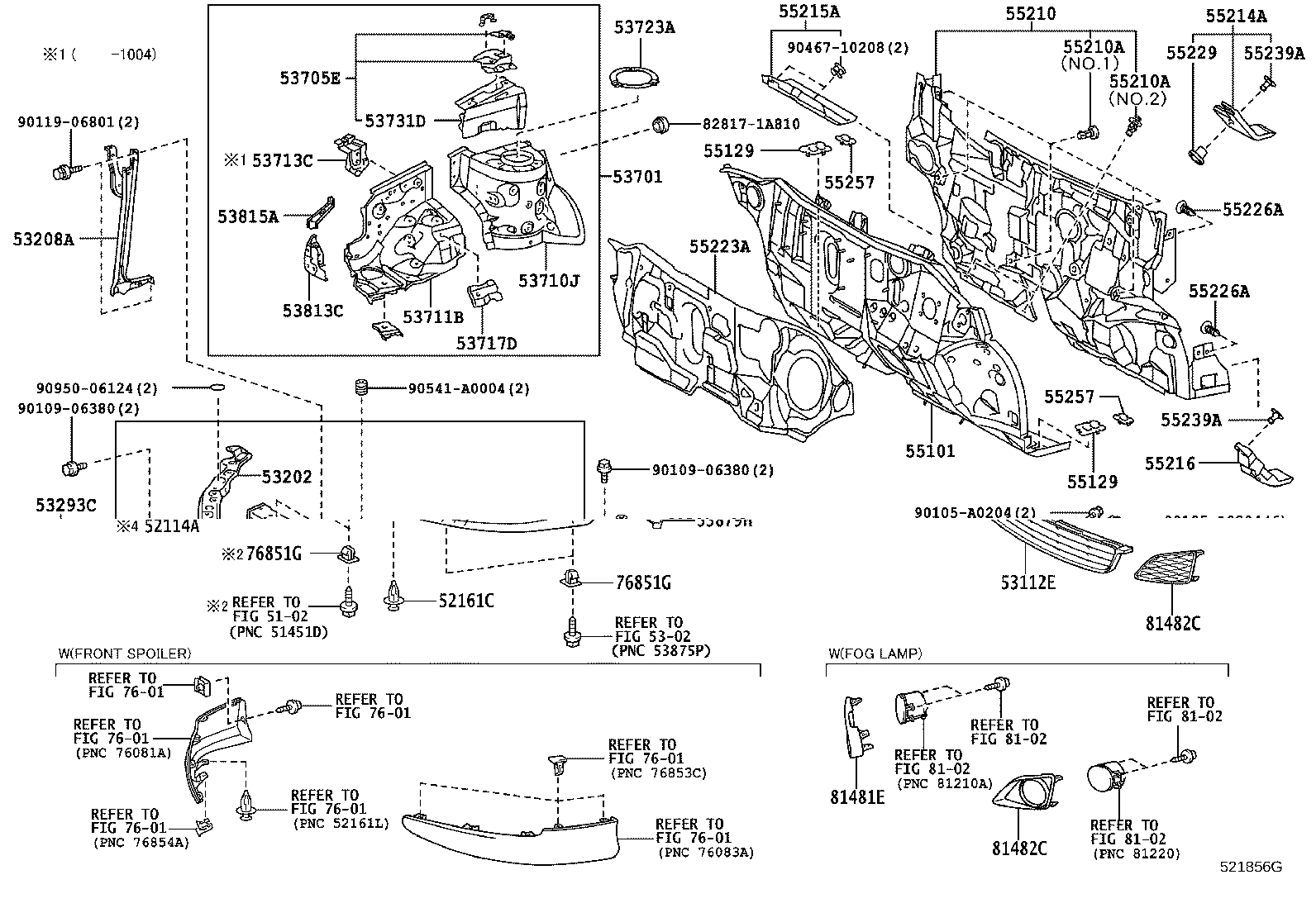 Toyota 53702-02150 APRON SUB-ASSY, FRONT FENDER, LH