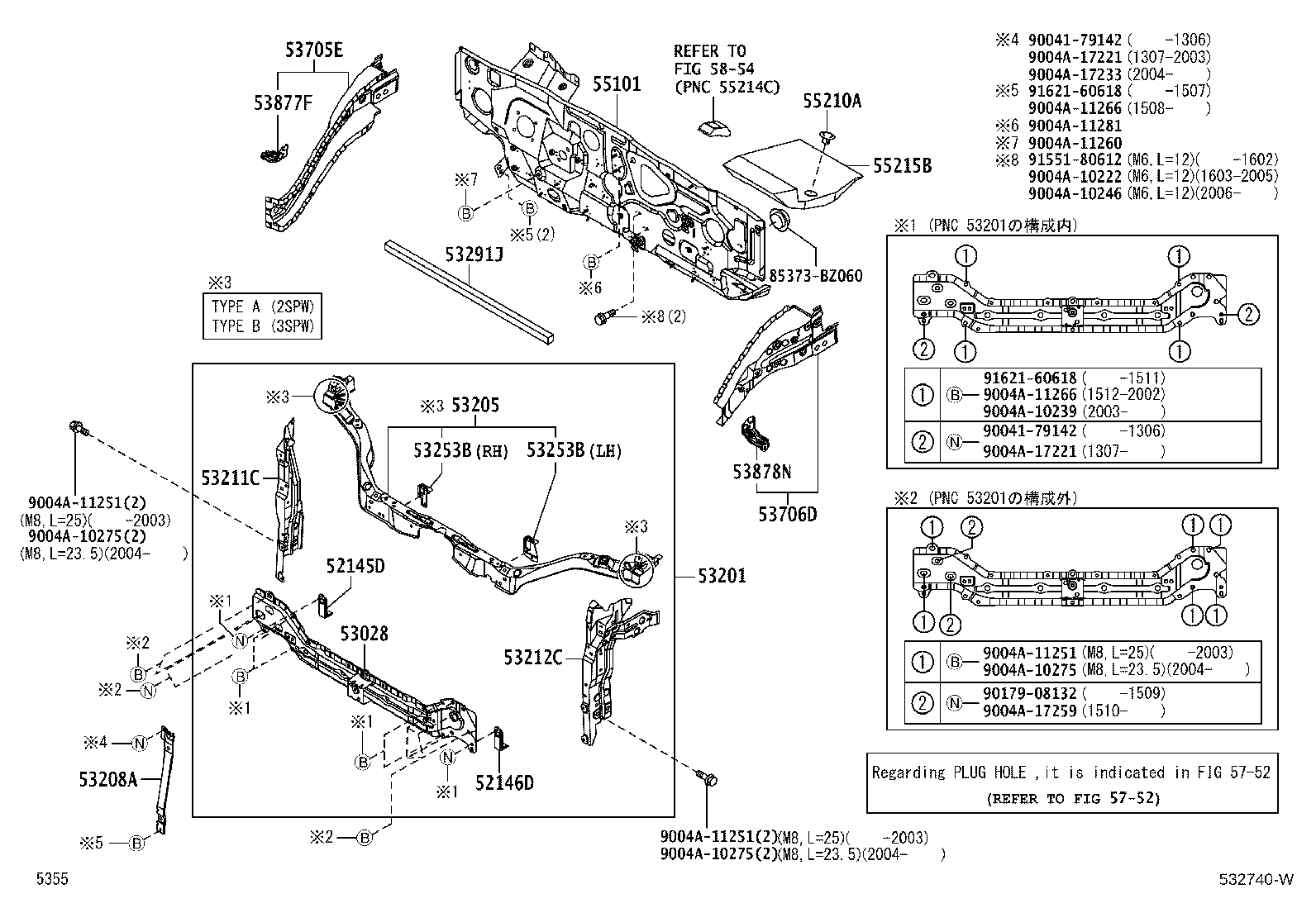 53203-BZ090 SUPPORT, RADIATOR, LH product image