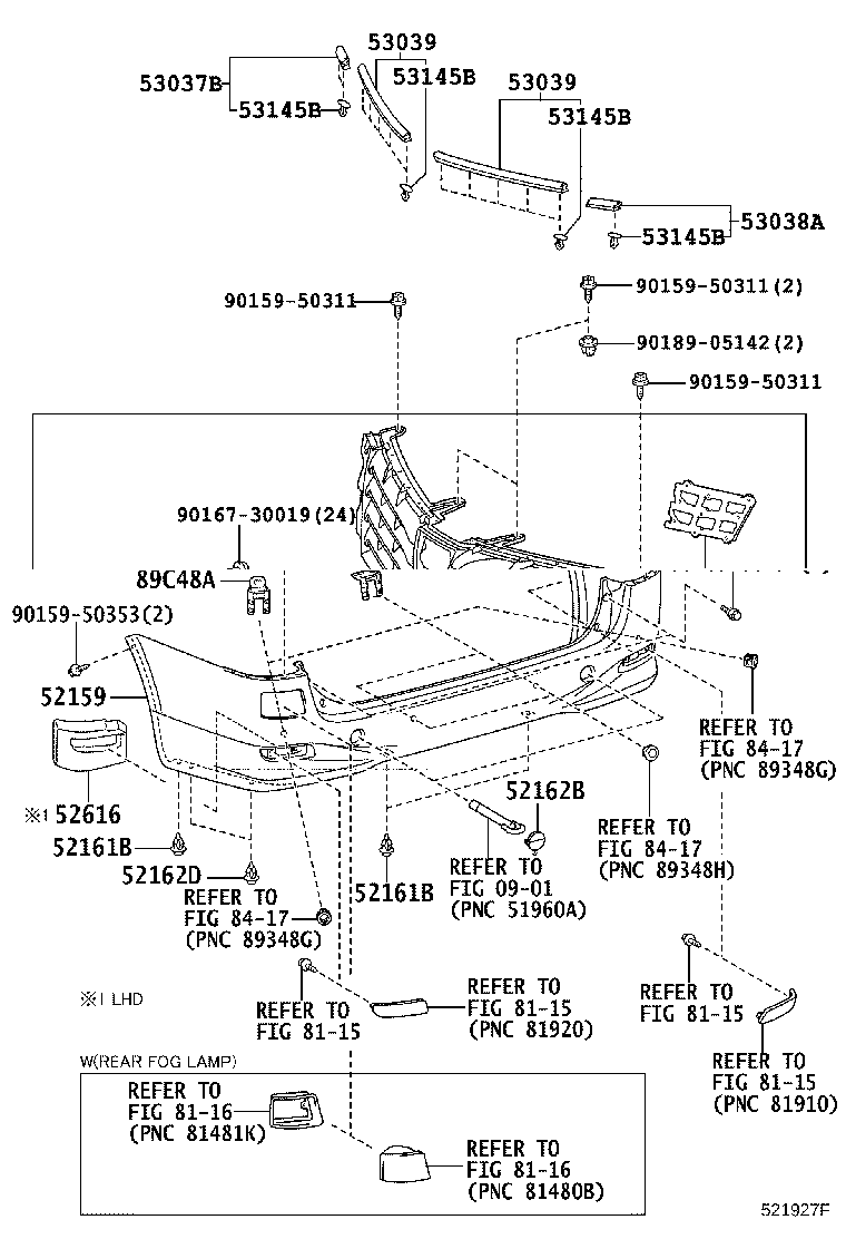 53101-58140 GRILLE, RADIATOR product image