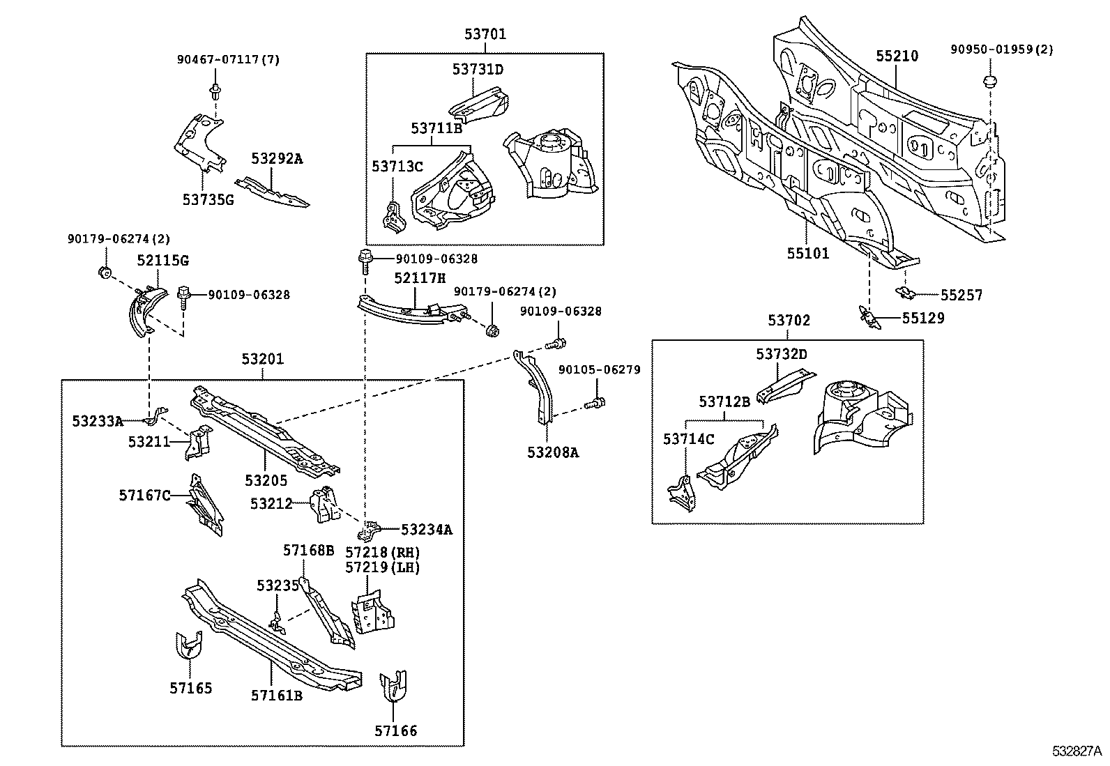 55101-2B830 PANEL SUB-ASSY, DASH product image
