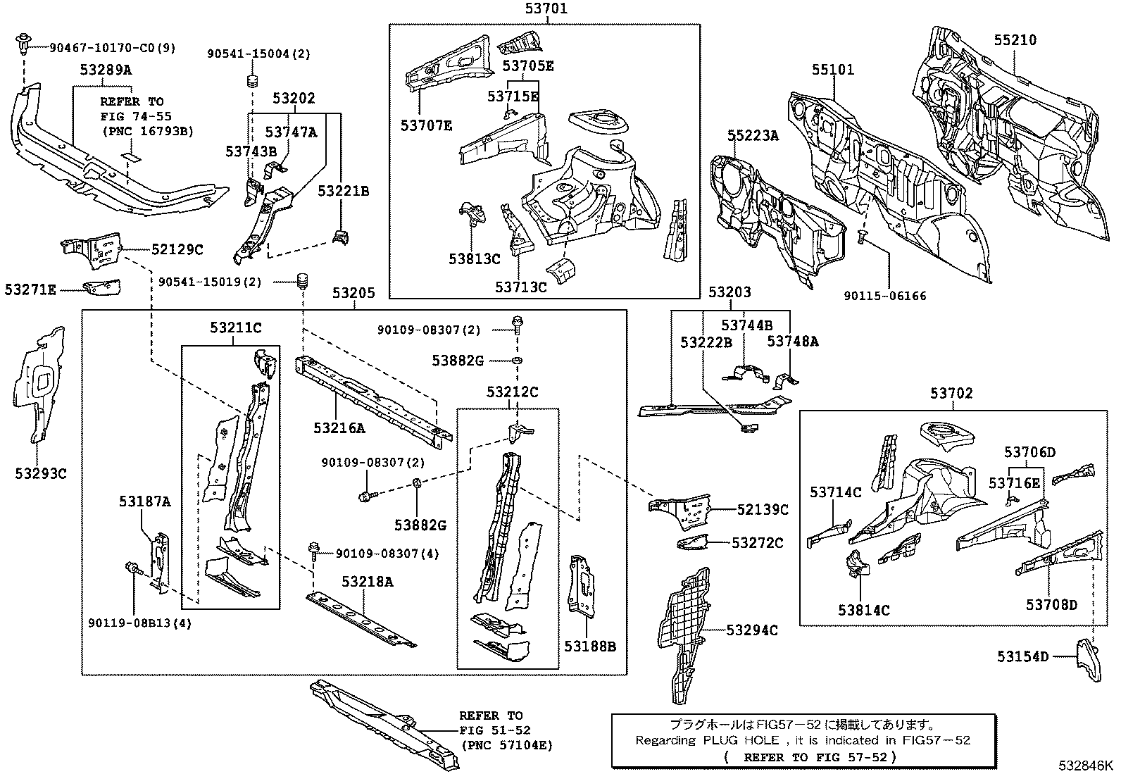 53211-42902 SUPPORT, RADIATOR, RH product image