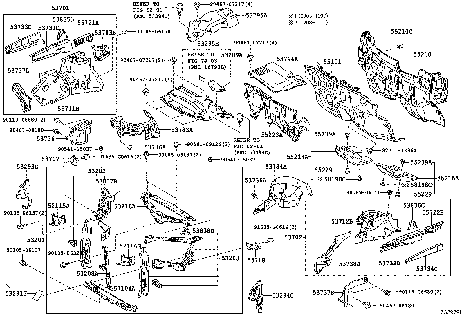 53701-48080 APRON SUB-ASSY, FRONT FENDER, RH product image