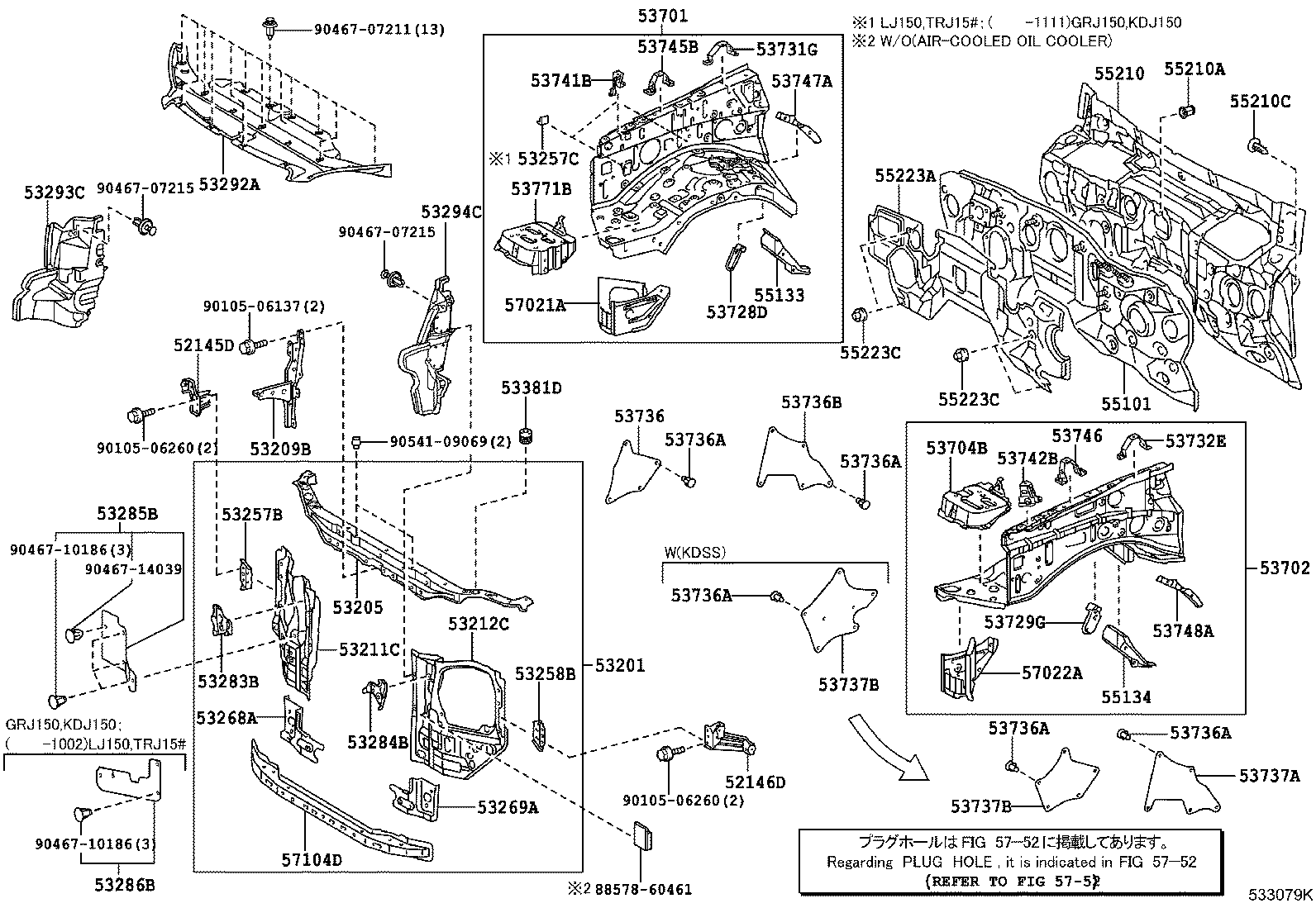 55210-60320 INSULATOR ASSY, DASH PANEL product image