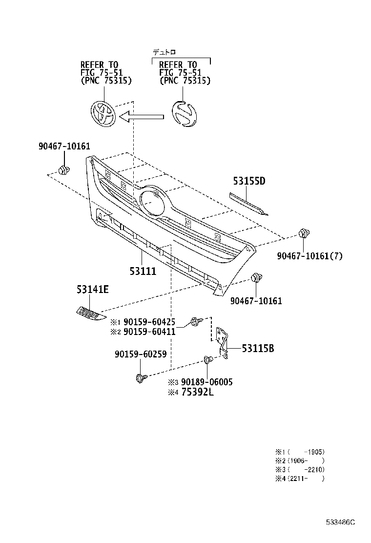 53111-37B30-B0 GRILLE, RADIATOR product image