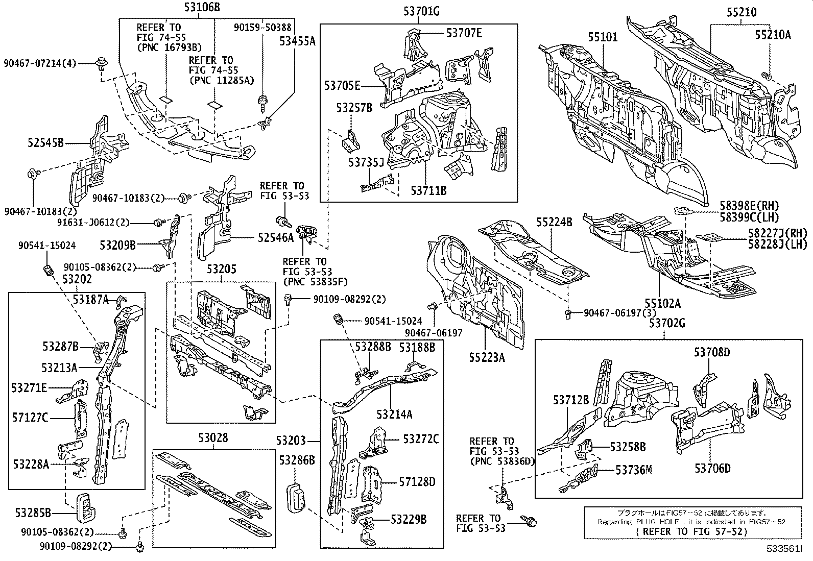 53228-28040 BRACKET, RADIATOR MOUNTING, LOWER NO.1 product image